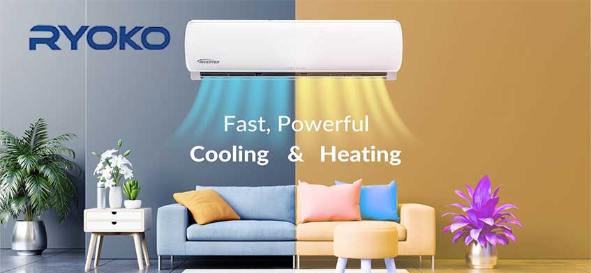 RYOKO air conditioner logo نمایندگی تعمیر کولر گازی ریوکو در کرج RYOKO استان البرز